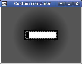 Custom container widget