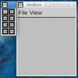 Toolbox dialogs, using the toolbox layout manager.